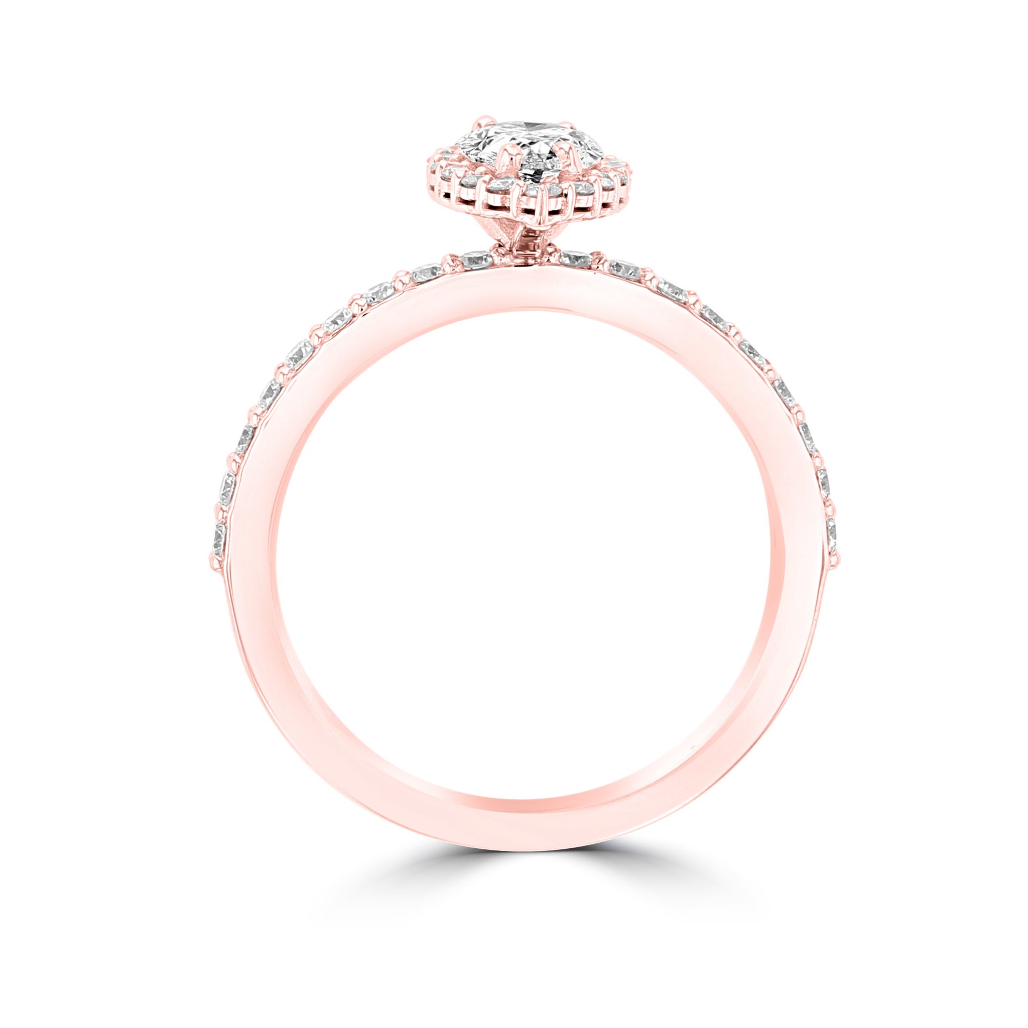 14K Rose Gold Diamond 1.00ct TDW Engagement Ring