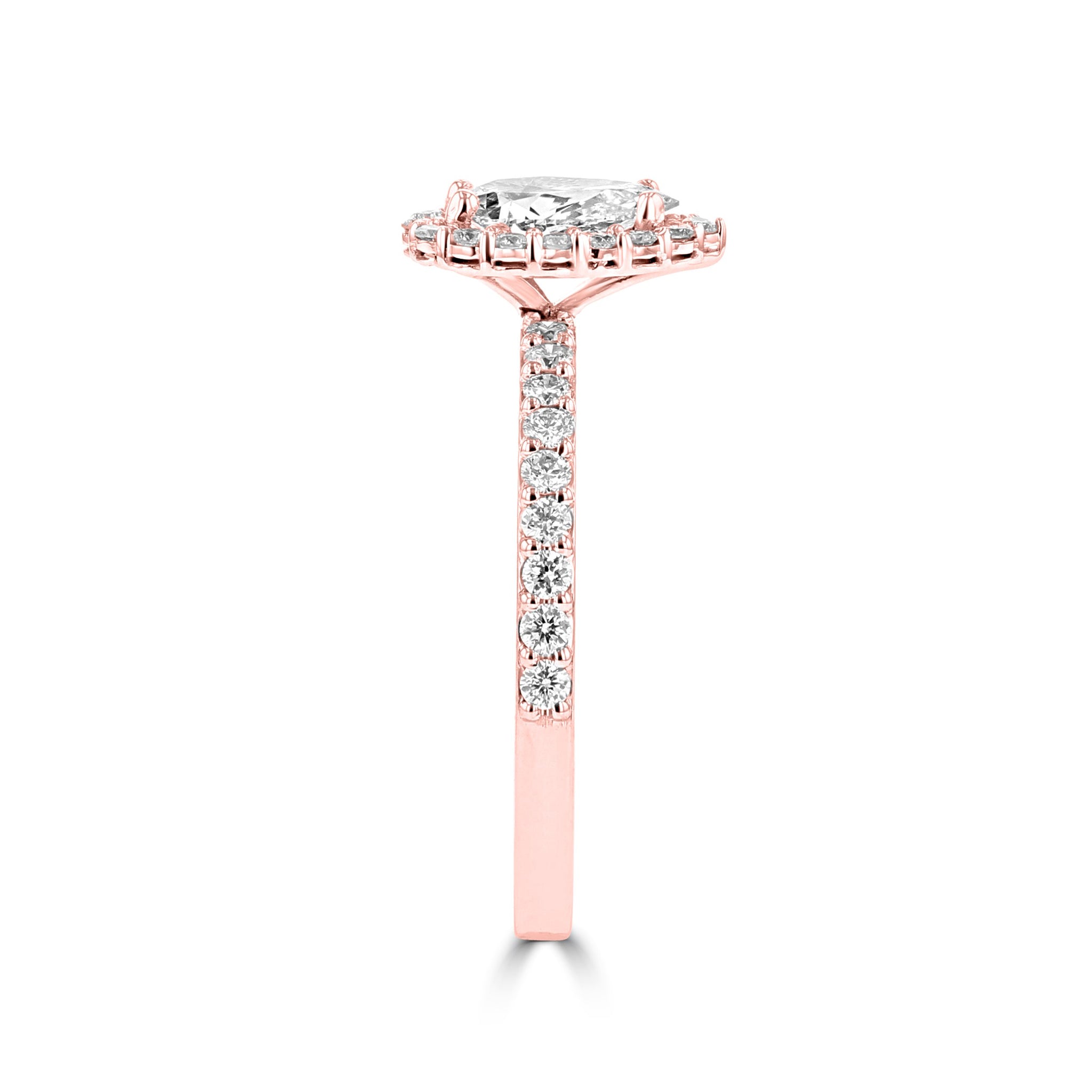 14K Rose Gold Diamond 1.00ct TDW Engagement Ring