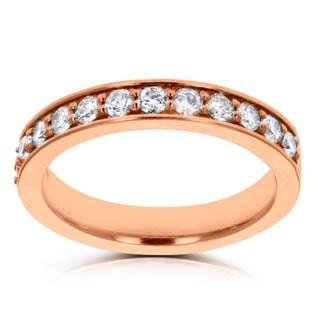 14k Rose Gold Diamond 1/3ct TDW Wedding Band