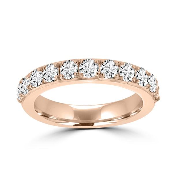 14K Rose Gold Diamond 3/4ct TDW Wedding Band