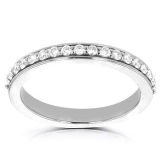 14K White Gold Diamond 0.30cts TDW Wedding Band