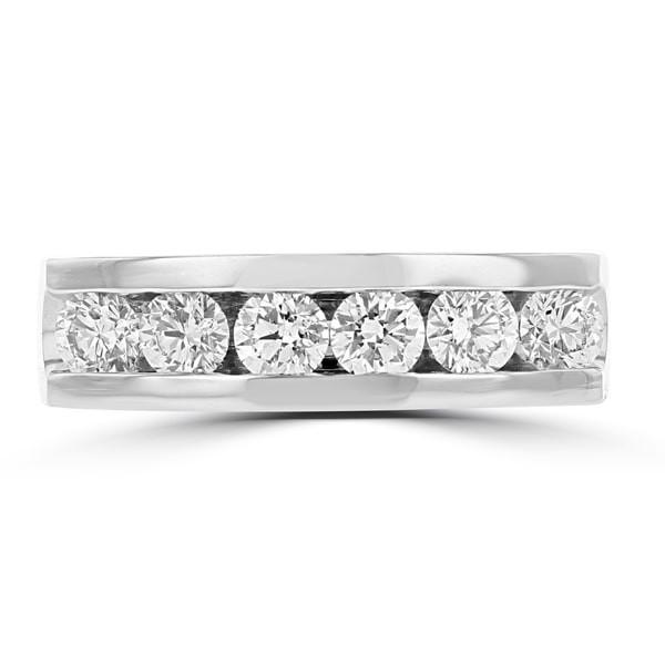 14k Yellow and White Gold Men's Diamond Ring 1 1/2cts TDW